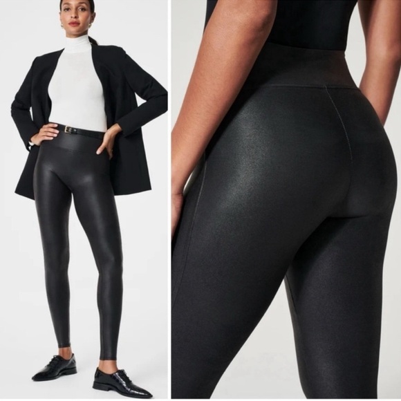 SPANX Faux Leather Leggings - Picture 2 of 7